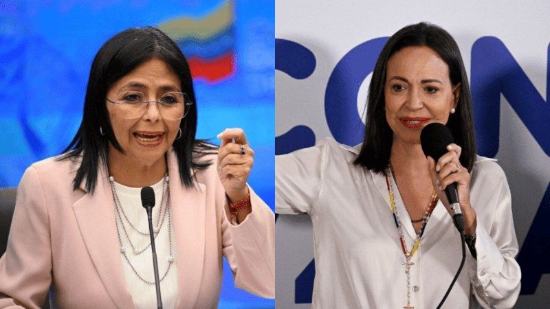 Trump calls an electoral duel between Delcy Rodríguez and María Corina Machado in Venezuela "interesting"